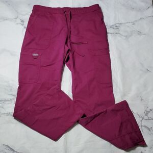 Cherokee Workwear Wine Scrub Pants